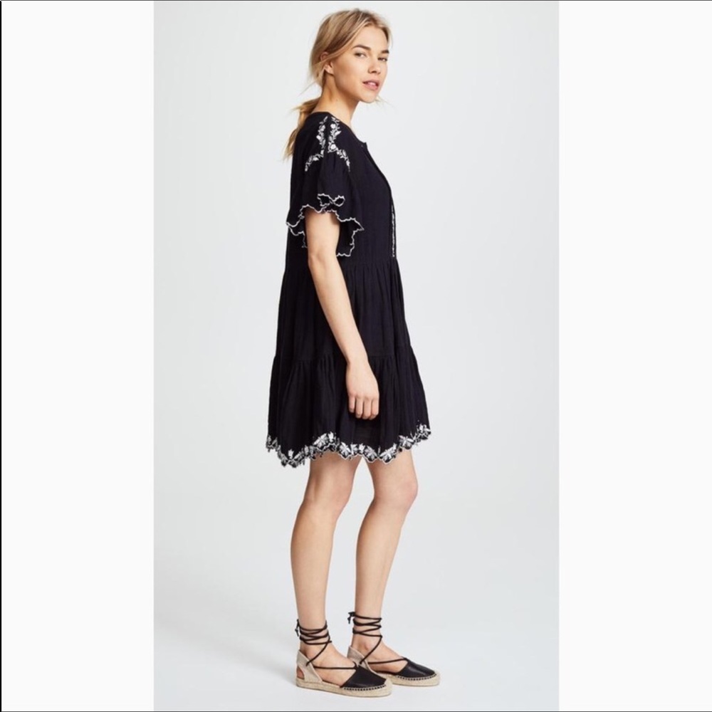 NWT $148 Free People Santiago Embroidered Dress Sm - Picture 7 of 8